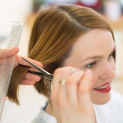 Lady Hair Cut - Square